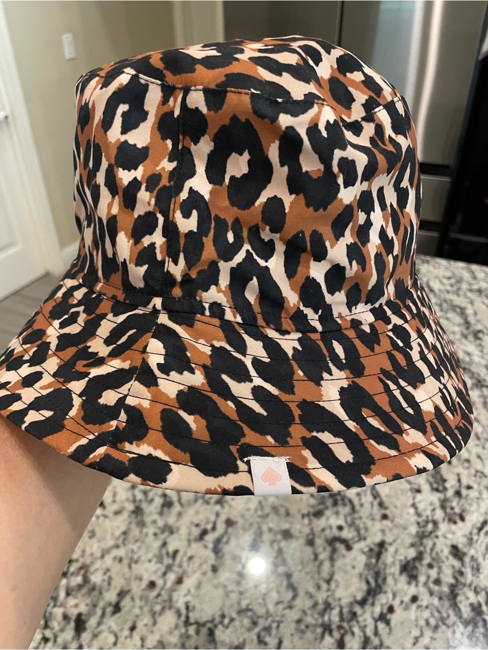 kate spade Leopard Print Bucket Hat - Brown, Black, Cream